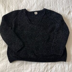 A new day black cozy sweater , size large